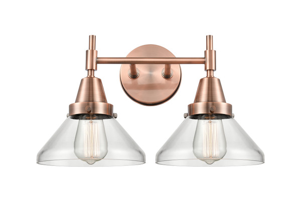 Innovations - 447-2W-AC-G4472 - Two Light Bath Vanity - Caden - Antique Copper