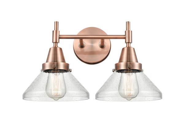 Innovations - 447-2W-AC-G4474 - Two Light Bath Vanity - Caden - Antique Copper