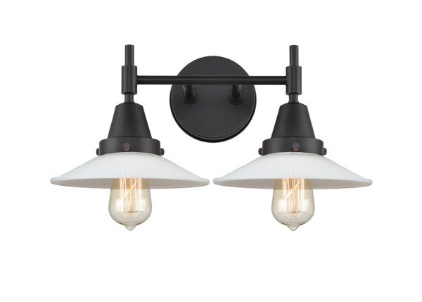 manufacturer_finish:Matte Black|manufacturer_glass:Matte White Halophane|light_output:220.00lm|color_temperature:2200K|cri:99