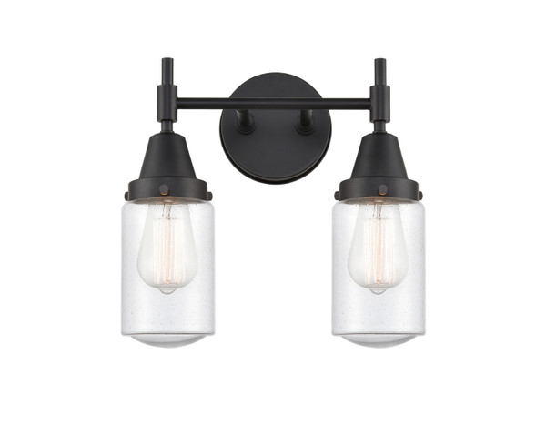 Innovations - 447-2W-BK-G314 - Two Light Bath Vanity - Caden - Matte Black