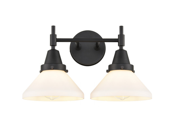 Innovations - 447-2W-BK-G4471 - Two Light Bath Vanity - Caden - Matte Black