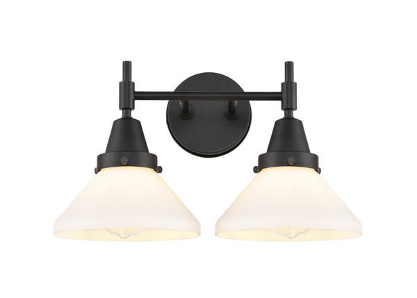 Innovations - 447-2W-BK-W-LED - LED Bath Vanity - Caden - Matte Black