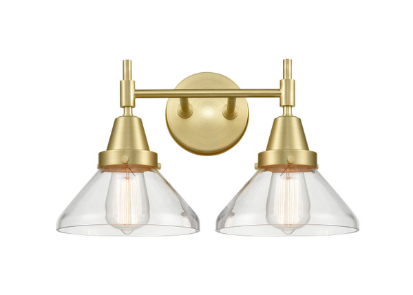 Innovations - 447-2W-SB-CL-LED - LED Bath Vanity - Satin Brass