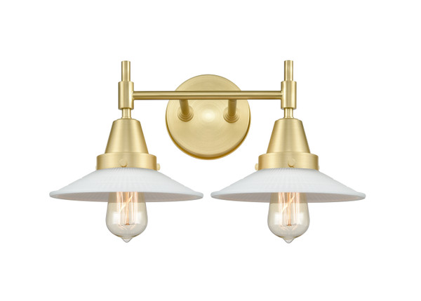 Innovations - 447-2W-SB-G1 - Two Light Bath Vanity - Satin Brass