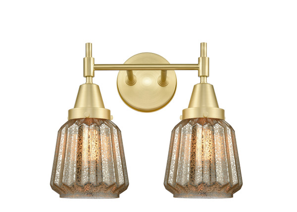 Innovations - 447-2W-SB-G146 - Two Light Bath Vanity - Satin Brass