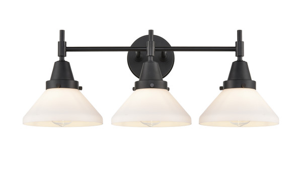 Innovations - 447-3W-BK-G4471 - Three Light Bath Vanity - Caden - Matte Black