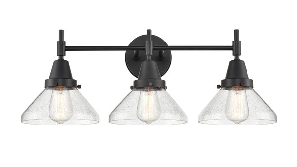 Innovations - 447-3W-BK-G4474 - Three Light Bath Vanity - Caden - Matte Black