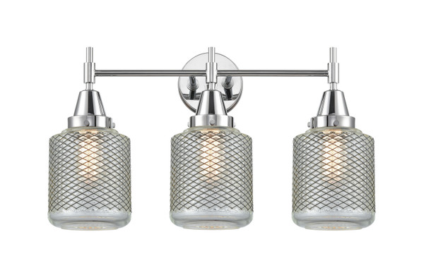 Innovations - 447-3W-PC-G262 - Three Light Bath Vanity - Caden - Polished Chrome
