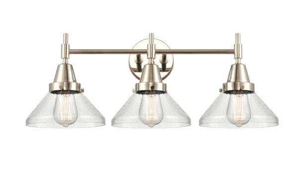 Innovations - 447-3W-PN-G4474 - Three Light Bath Vanity - Caden - Polished Nickel