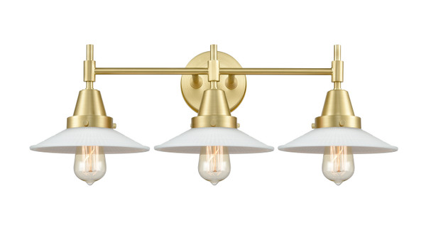 Innovations - 447-3W-SB-G1 - Three Light Bath Vanity - Satin Brass