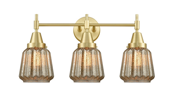 Innovations - 447-3W-SB-G146 - Three Light Bath Vanity - Satin Brass