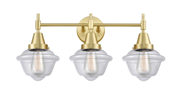 Innovations - 447-3W-SB-G532 - Three Light Bath Vanity - Satin Brass