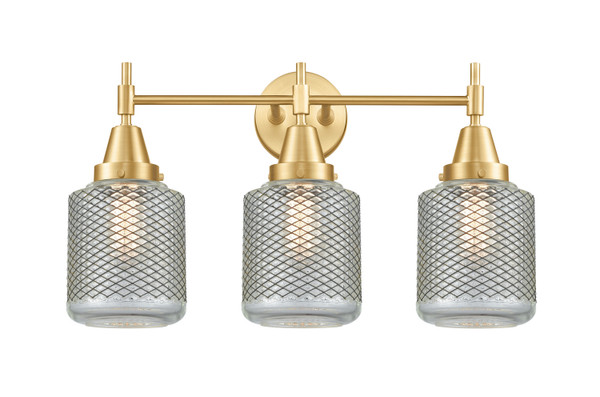 Innovations - 447-3W-SG-G262-LED - LED Bath Vanity - Caden - Satin Gold