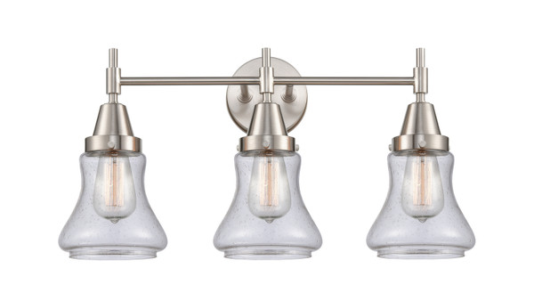 Innovations - 447-3W-SN-G194 - Three Light Bath Vanity - Caden - Satin Nickel