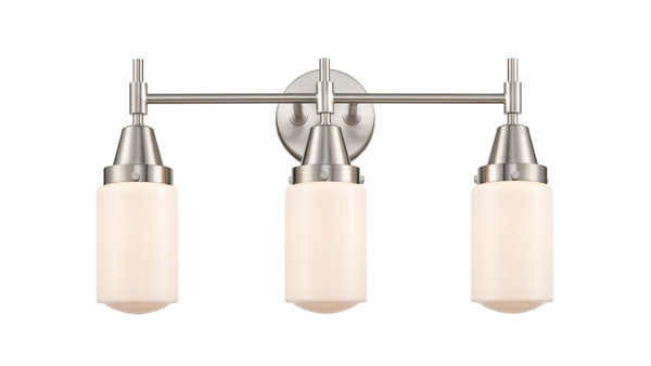 Innovations - 447-3W-SN-G311 - Three Light Bath Vanity - Caden - Satin Nickel
