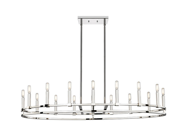 Innovations - 449-16CR-PN - 16 Light Chandelier - Downtown Urban - Polished Nickel