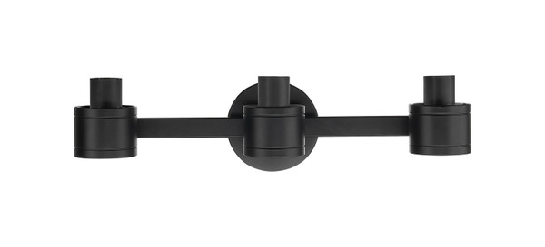Innovations - 467-3W-BK - Three Light Bath Vanity - Downtown Urban - Matte Black