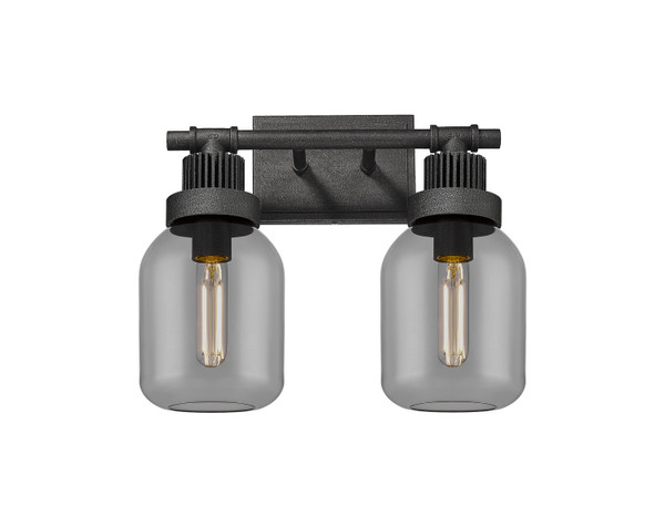 Innovations - 472-2W-WZ-G472-6SM - LED Bath Vanity - Downtown Urban - Weathered Zinc