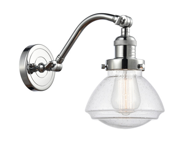 manufacturer_finish:Polished Chrome|manufacturer_glass:Seedy Olean|light_output:245.00lm|color_temperature:2100K|cri:98