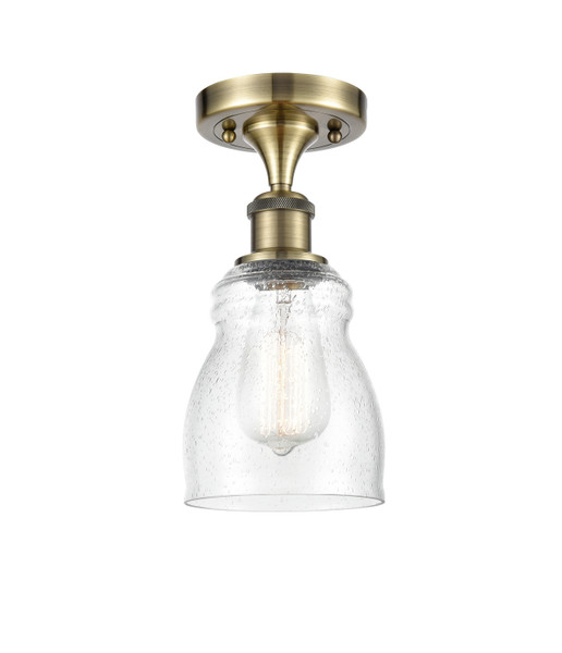 Innovations - 516-1C-AB-G394 - One Light Semi-Flush Mount - Ballston - Antique Brass