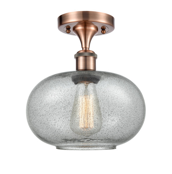 Innovations - 516-1C-AC-G247 - One Light Semi-Flush Mount - Ballston - Antique Copper