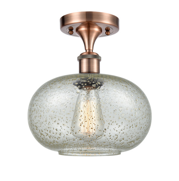 Innovations - 516-1C-AC-G249 - One Light Semi-Flush Mount - Ballston - Antique Copper