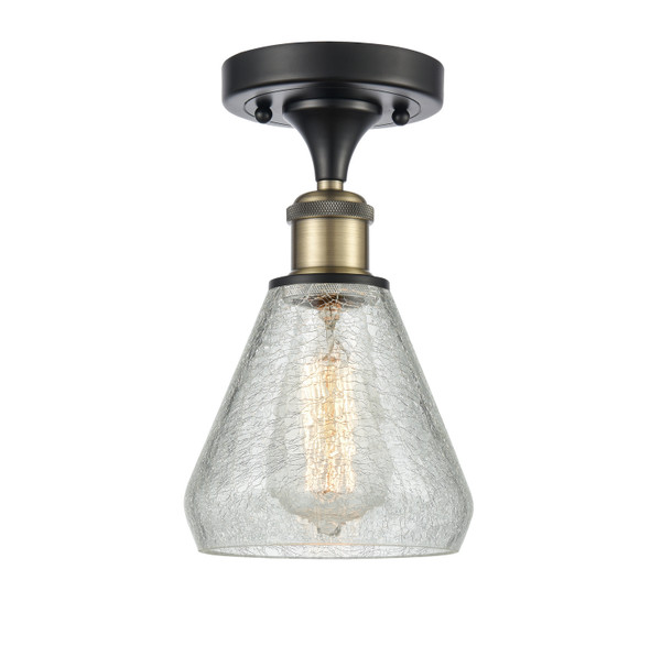 Innovations - 516-1C-BAB-G275 - One Light Semi-Flush Mount - Ballston - Black Antique Brass