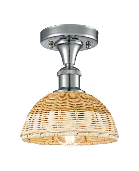 Innovations - 516-1C-PC-NBD2-75-NAT - One Light Semi-Flush Mount - Ballston - Polished Chrome