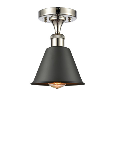 Innovations - 516-1C-PN-M8 - One Light Semi-Flush Mount - Ballston - Polished Nickel