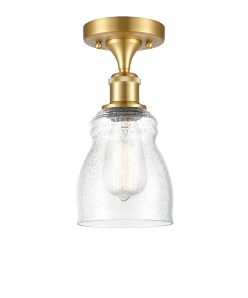 Innovations - 516-1C-SG-G394-LED - LED Semi-Flush Mount - Ballston - Satin Gold