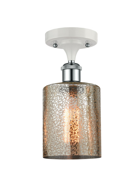 Innovations - 516-1C-WPC-G116-LED - LED Semi-Flush Mount - Ballston - White Polished Chrome