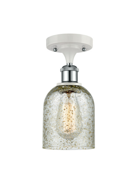 Innovations - 516-1C-WPC-G259 - One Light Semi-Flush Mount - Ballston - White Polished Chrome