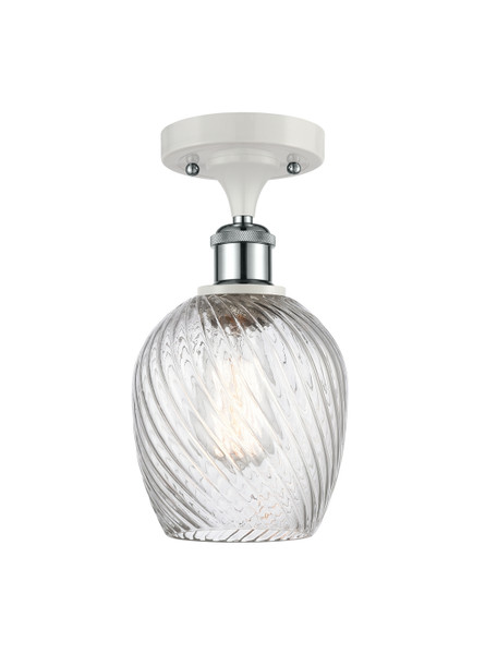 Innovations - 516-1C-WPC-G292 - One Light Semi-Flush Mount - Ballston - White Polished Chrome