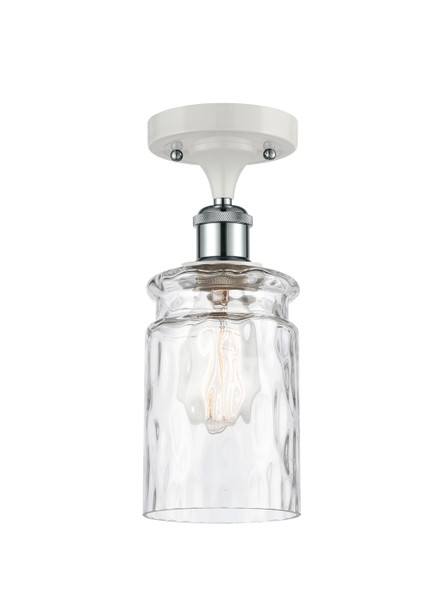 Innovations - 516-1C-WPC-G352-LED - LED Semi-Flush Mount - Ballston - White Polished Chrome