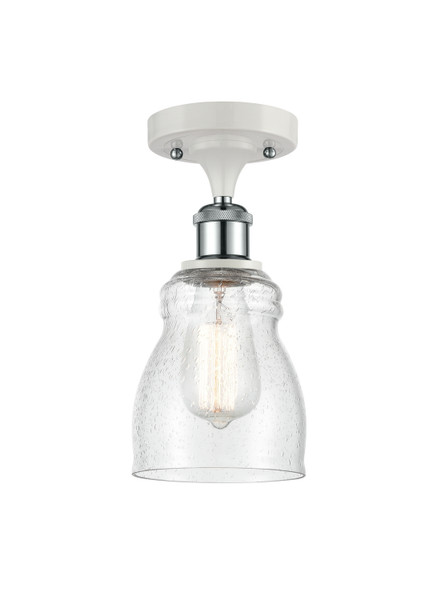 Innovations - 516-1C-WPC-G394-LED - LED Semi-Flush Mount - Ballston - White Polished Chrome