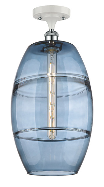 Innovations - 516-1C-WPC-G557-10BL - One Light Semi-Flush Mount - Ballston - White Polished Chrome