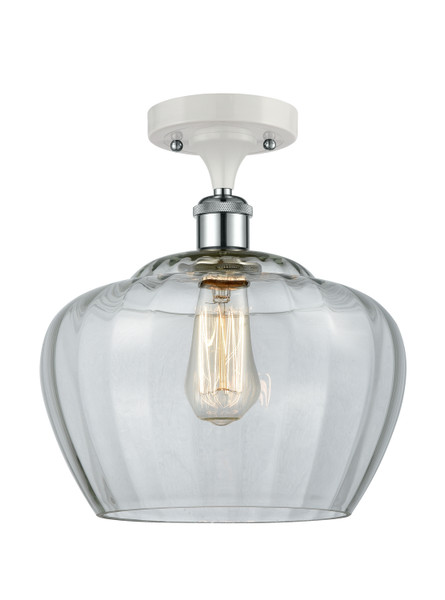 Innovations - 516-1C-WPC-G92-L-LED - LED Semi-Flush Mount - Ballston - White Polished Chrome
