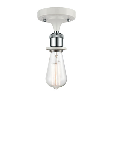 Innovations - 516-1C-WPC-LED - LED Semi-Flush Mount - Ballston - White Polished Chrome