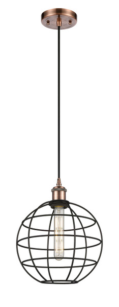 Innovations - 516-1P-AC-CE-10-BK - LED Pendant - Ballston - Antique Copper