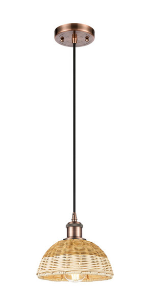 Innovations - 516-1P-AC-NBD2-75-NAT - One Light Mini Pendant - Ballston - Antique Copper