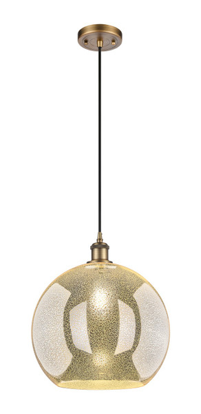 Innovations - 516-1P-BB-G128-14 - One Light Pendant - Ballston - Brushed Brass