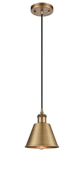 Innovations - 516-1P-BB-M8-LED - LED Mini Pendant - Ballston - Brushed Brass