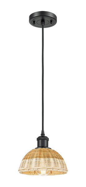 Innovations - 516-1P-BK-NBD2-75-NAT - One Light Mini Pendant - Ballston - Matte Black