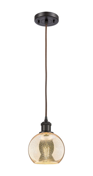 Innovations - 516-1P-OB-G128-6 - One Light Mini Pendant - Ballston - Oil Rubbed Bronze