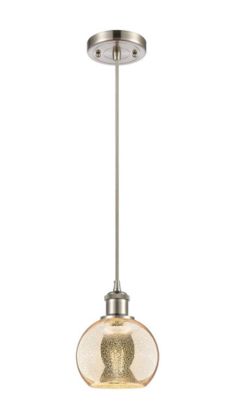 Innovations - 516-1P-SN-G128-6 - One Light Mini Pendant - Ballston - Brushed Satin Nickel