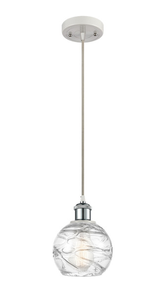 Innovations - 516-1P-WPC-G1213-6-LED - LED Mini Pendant - Ballston - White Polished Chrome