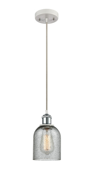 Innovations - 516-1P-WPC-G257-LED - LED Mini Pendant - Ballston - White Polished Chrome