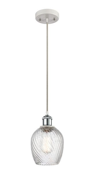Innovations - 516-1P-WPC-G292-LED - LED Mini Pendant - Ballston - White Polished Chrome