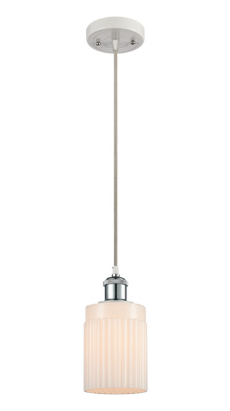 Innovations - 516-1P-WPC-G341-LED - LED Mini Pendant - Ballston - White Polished Chrome