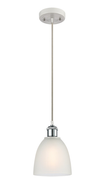 Innovations - 516-1P-WPC-G381-LED - LED Mini Pendant - Ballston - White Polished Chrome